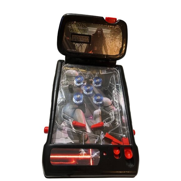 Star Wars The Force Awakens Tabletop Pinball Game Electronic Light Up # 25115FC - Picture 4 of 14